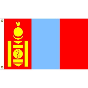 Eagle Emblems F1217 Flag-Mongolia (3ft x 5ft)