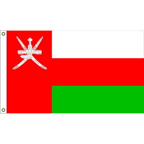 Eagle Emblems F1229 Flag-Oman (3Ftx5Ft) .