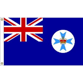 Eagle Emblems F1232 Flag-Queensland (3ft x 5ft)