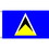 Eagle Emblems F1250 Flag-St.Lucia (3Ftx5Ft) .