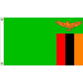 Eagle Emblems F1277 Flag-Zambia (3ft x 5ft)