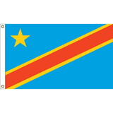 Eagle Emblems F1291 Flag-Congo,Dem.Republic (3ft x 5ft)