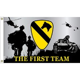 Eagle Emblems F1317 Flag-Army,001St Cav (3ft x 5ft)