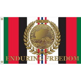 Eagle Emblems F1330 Flag-Endur.Freed.Svc.Ribb 2001-2021, (3ft x 5ft)
