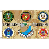 Eagle Emblems F1331 Flag-Endur.Freed.All Bos (3Ftx5Ft) .