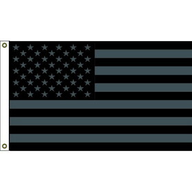 Eagle Emblems F1468 Flag-Usa,Blackout Raider NO QUARTER GIVEN, (3ft x 5ft)