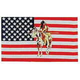 Eagle Emblems F1479 Flag-Usa, Native Am.Horse (3Ftx5Ft) .