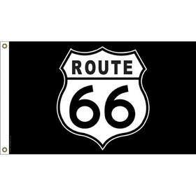 Eagle Emblems F1498 Flag-Route 66 (3ft x 5ft)