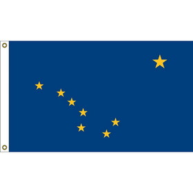 Eagle Emblems F1502 Flag-Alaska (3ft x 5ft)
