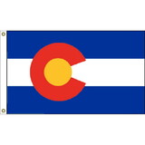 Eagle Emblems F1506 Flag-Colorado (3Ftx5Ft) .