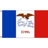 Eagle Emblems F1516 Flag-Iowa (3Ftx5Ft) .