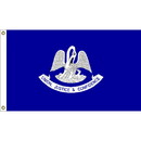 Eagle Emblems F1519 Flag-Louisiana (3Ftx5Ft) .