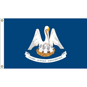 Eagle Emblems F1519 Flag-Louisiana (3ft x 5ft)