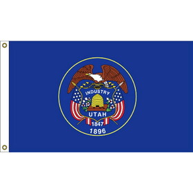 Eagle Emblems F1545 Flag-Utah (3ft x 5ft)