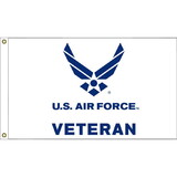 Eagle Emblems F1604 Flag-Usaf Veteran (3Ftx5Ft)