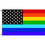 Eagle Emblems F1645 Flag-Usa,Rainbow (3ft x 5ft)