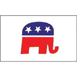 Eagle Emblems F1652 Flag-Party, Republican (3Ftx5Ft) .