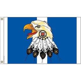 Eagle Emblems F1670 Flag-Korea/Kia Honor (3ft x 5ft)