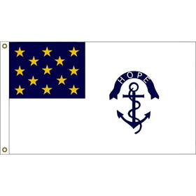 Eagle Emblems F1716 Flag-Usa,Rhode Island Rgt (3ft x 5ft)