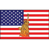 Eagle Emblems F1717 Flag-Usa, Statue Of Lib. (3Ftx5Ft) .