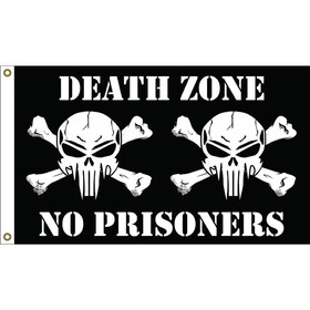Eagle Emblems F1817 Flag-Skull &Amp; Bones Death Zone (3ft x 5ft)
