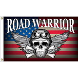 Eagle Emblems F1819 Flag-Road Warrior