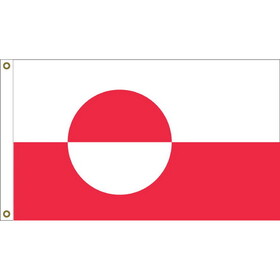 Eagle Emblems F1840 Flag-Greenland (3ft x 5ft)