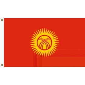 Eagle Emblems F1843 Flag-Kyrgystan (3ft x 5ft)