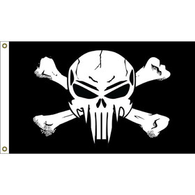 Eagle Emblems F1850 Flag-Skull &Amp; Bones Sniper (3ft x 5ft)