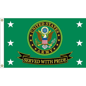 Eagle Emblems F1858 Flag-Army Served With Pride (3ft x 5ft)