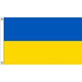 Eagle Emblems F1876 Flag-Ukraine (3Ftx5Ft) .