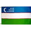 Eagle Emblems F1877 Flag-Uzbekistan (3Ftx5Ft) .