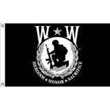Eagle Emblems F1886 Flag-Wounded Warrior (3Ftx5Ft) .