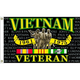 Eagle Emblems F1889 Flag-Vietnam Vet Memorial (3ft x 5ft)