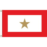 Eagle Emblems F1898 Flag-Fam.Member Gs Svc(1) (3Ftx5Ft) Gold Star Honor