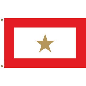 Eagle Emblems F1898 Flag-Fam.Member Gs Svc(1) Gold Star Honor, (3ft x 5ft)
