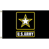 Eagle Emblems F1899 Flag-Army Logo (3Ftx5Ft)