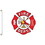 Eagle Emblems F1928 Flag-Fire Department Logo Wht/Red, (3ft x 5ft)
