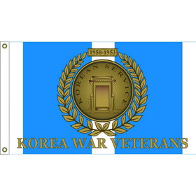 Eagle Emblems F1980 Flag-Korea,War Veterans 1950-1953, (3ft x 5ft)