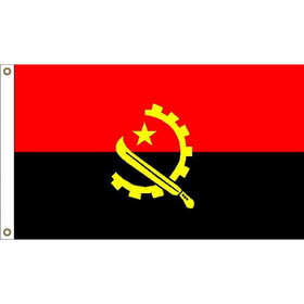Eagle Emblems F2004 Flag-Angola (2ft x 3ft)