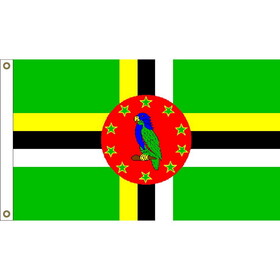 Eagle Emblems F2025 Flag-Dominica (2ft x 3ft)