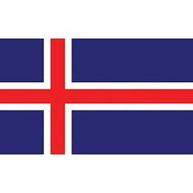 Eagle Emblems F2047 Flag-Iceland (2ft x 3ft)