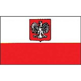 Eagle Emblems F2081 Flag-Poland Civil & State (2Ftx3Ft) .