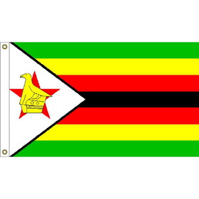 Eagle Emblems F2122 Flag-Zimbabwe (2ft x 3ft)