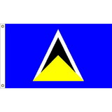 Eagle Emblems F2250 Flag-St.Lucia (2Ftx3Ft) .