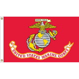 Eagle Emblems F2305 Flag-Usmc   Poly-Cotton (2Ftx3Ft)   Made In Usa .