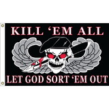 Eagle Emblems F2308 Flag-Kill'Em All (2Ftx3Ft) .