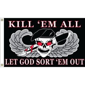 Eagle Emblems F2308 Flag-Kill&#039;Em All (2ft x 3ft)