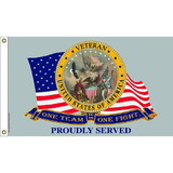 Eagle Emblems F3040 Flag-U.S. Veteran (3ft x 5ft)