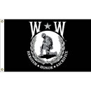 Eagle Emblems F3086 Flag-Wounded Warrior